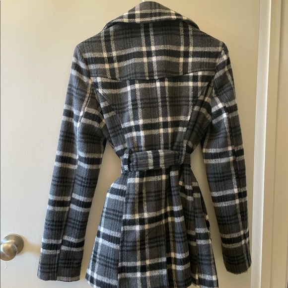 grey black and white BCK jacket/coat - Picture 2 of 4